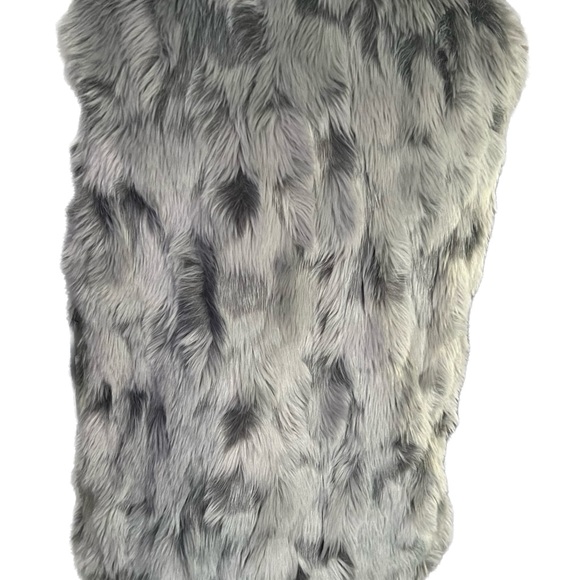 CeCe By Cynthia Steffe MM Faux Fur Mint Green Sleeveless Luxury - Picture 5 of 5